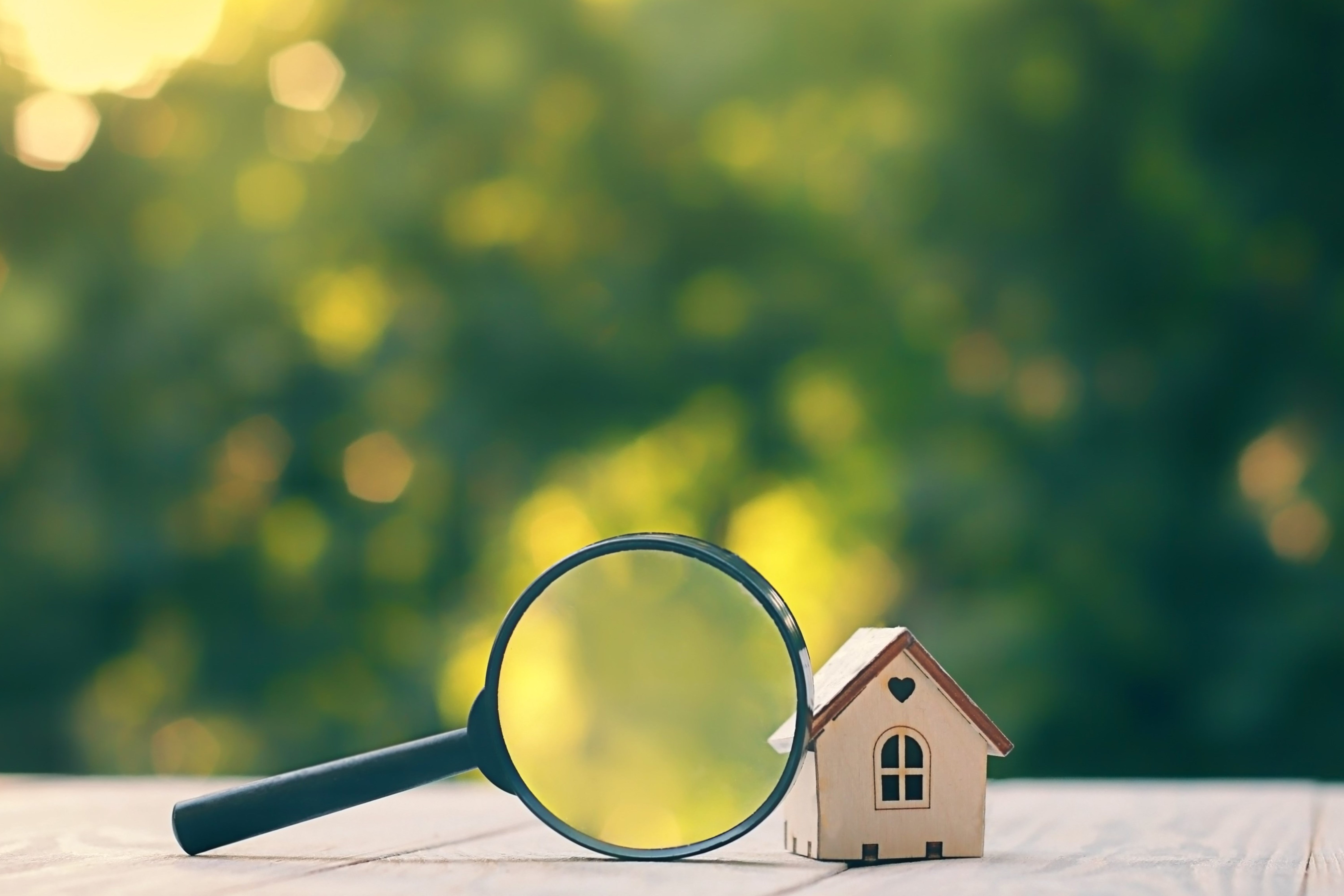House with a magnify glass